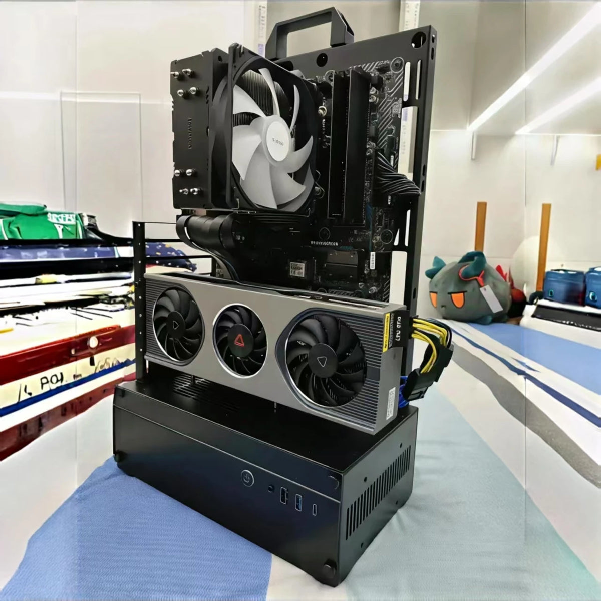 Open Frame Pc Case 240/360 Liquid & Air