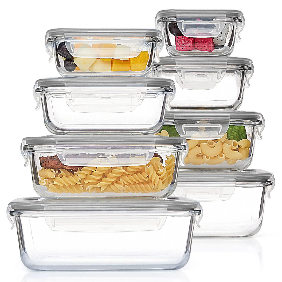 Glass Lunch Box Food Storage Containers Meal Prep