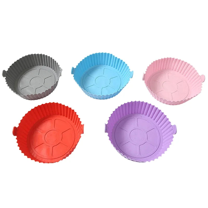 Air Fryer Silicone Basket Reusable Liner Baking Tray