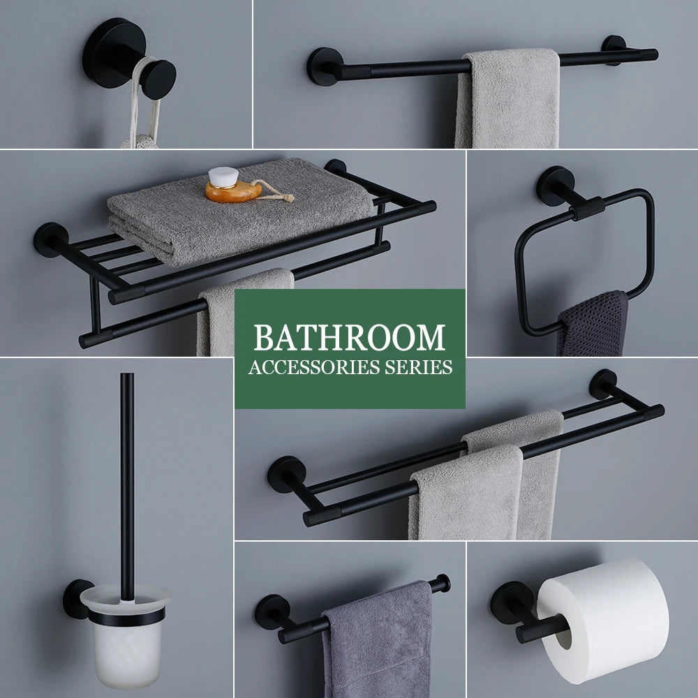 Matte Black Bathroom Brass Knurled Kit Paper Holder