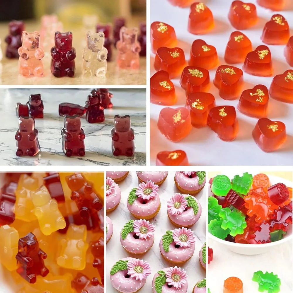 6pcs Candy Silicone Moulds Dropper Candy Gummy Molds