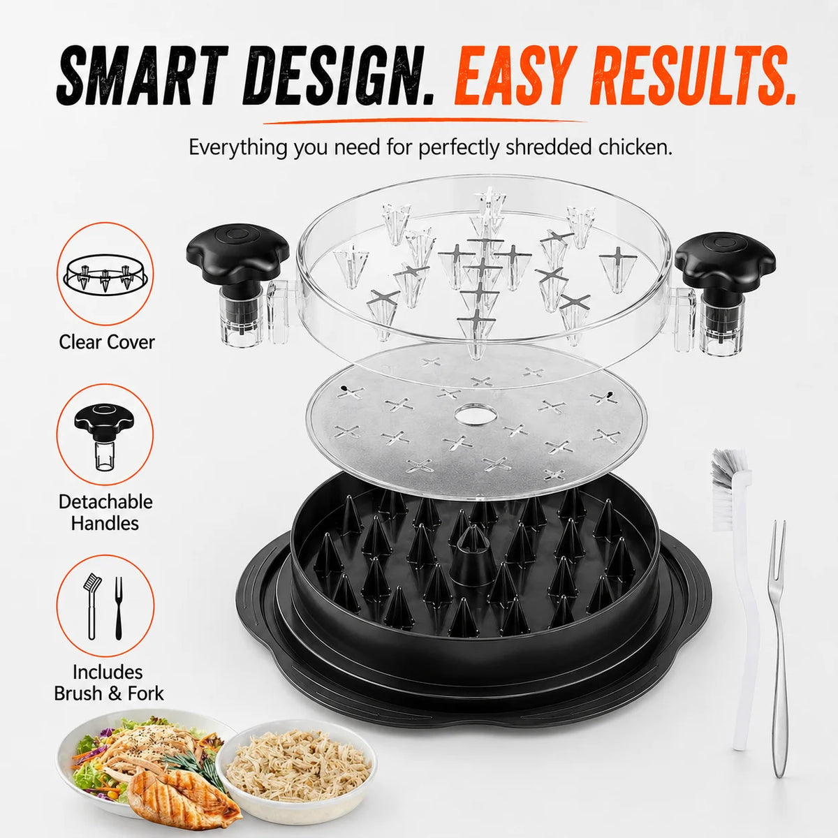 Pack Upgraded Chicken Shredder Meat Claws Alternative Non
