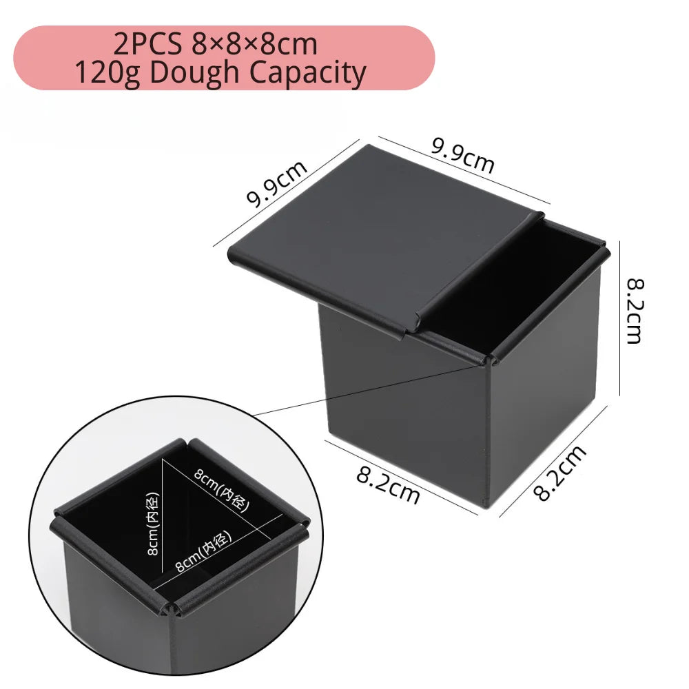Non Stick Cube Croissant Mini Toast Box Mold