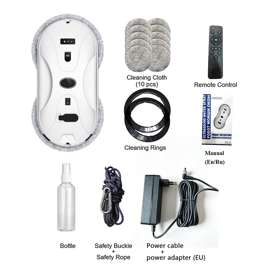 Window Cleaning Robot Water Sprayer Smart Remote Control