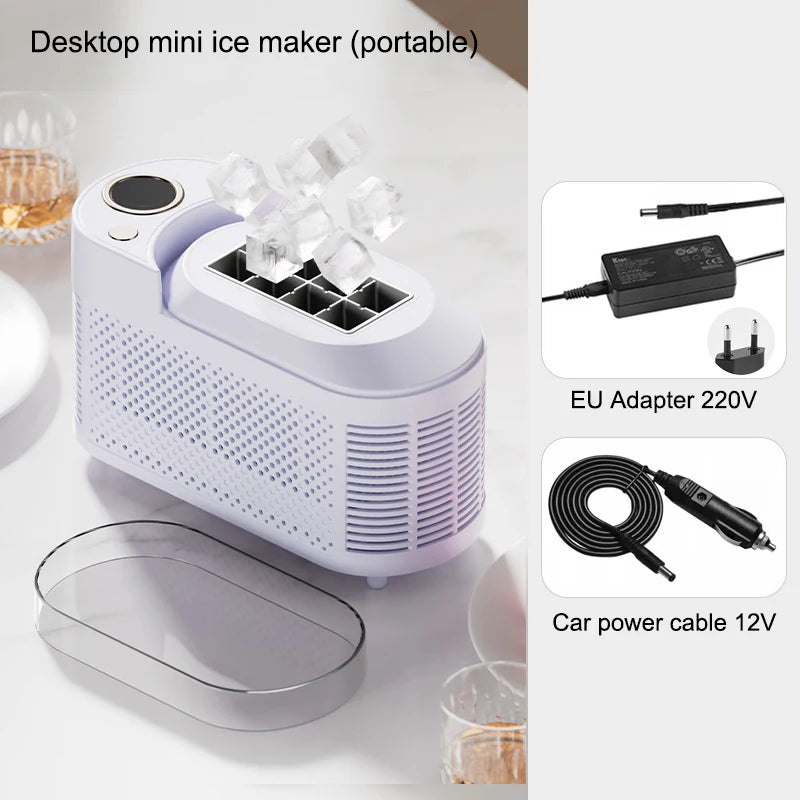 Desktop Mini Ice Cubes Maker Machine Dormitory Camping
