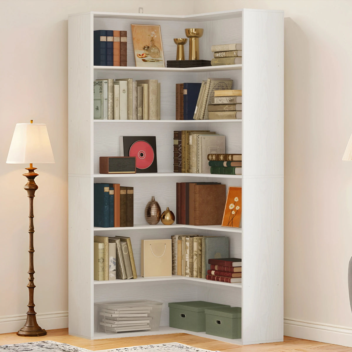 Anctor Corner Bookshelf Baffles Corner Bookcases Tiers Etagere