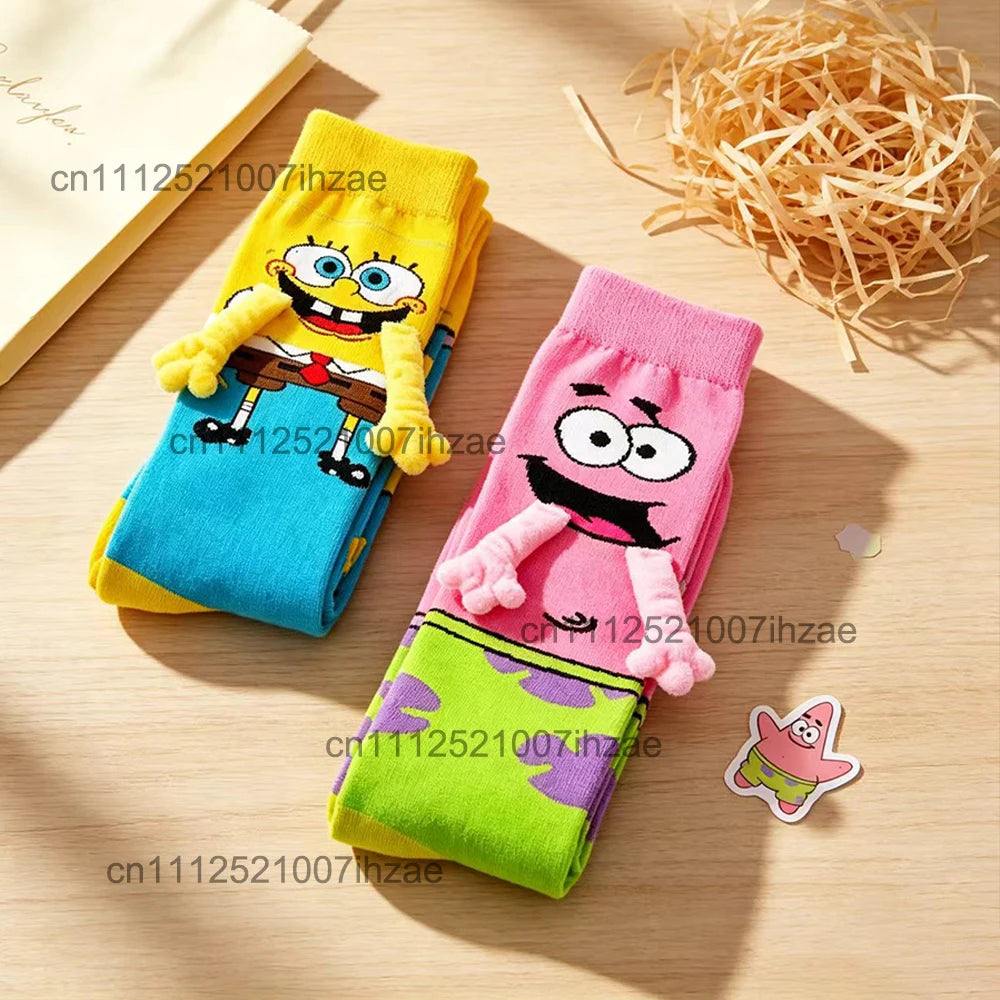 3d Yellow Sponge Series Socks Interactive Small Hands