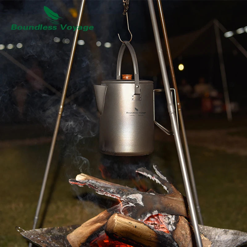 Boundless Voyage 5l Titanium Kettle Camping Coffee 500ml