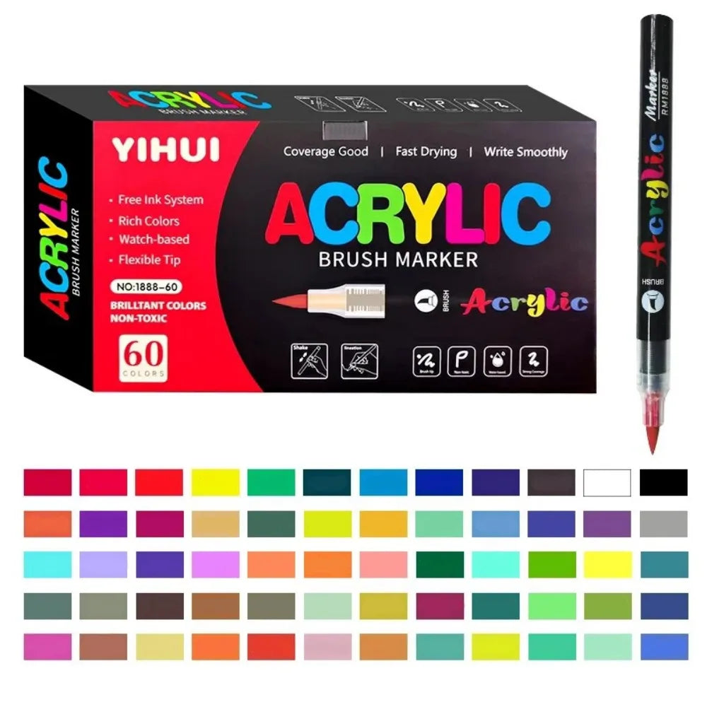 12-418 Colors Brand Upgrade Soft Brush Tip Acrylic