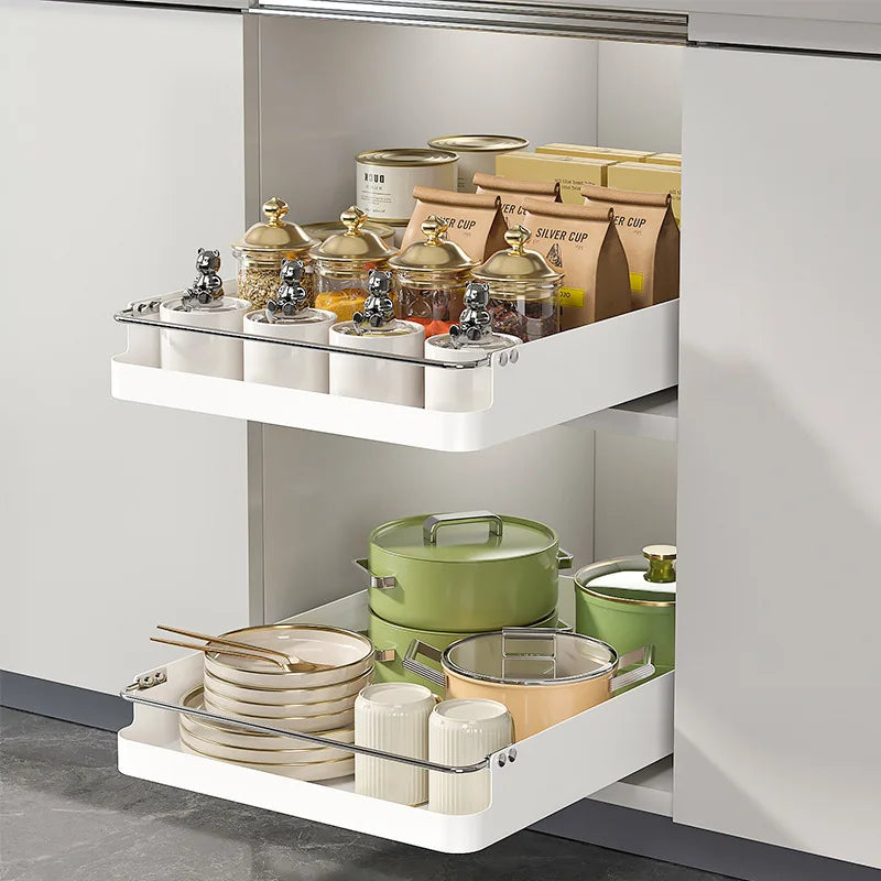 Pull Out Organizer Slide Rails Drawer Type Storage