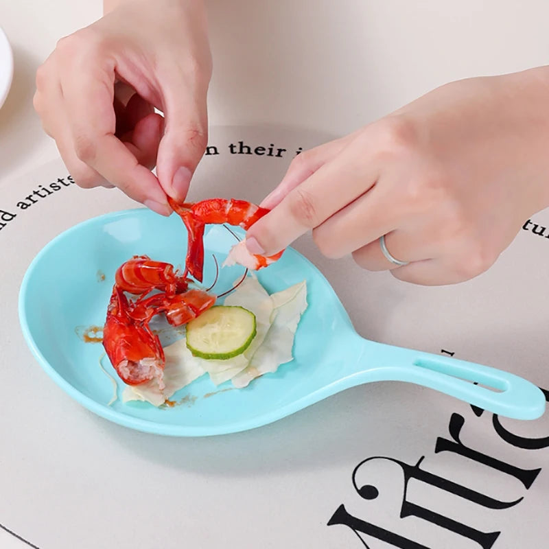 Korean Handheld Dish Fashion White Handle Large Spoon
