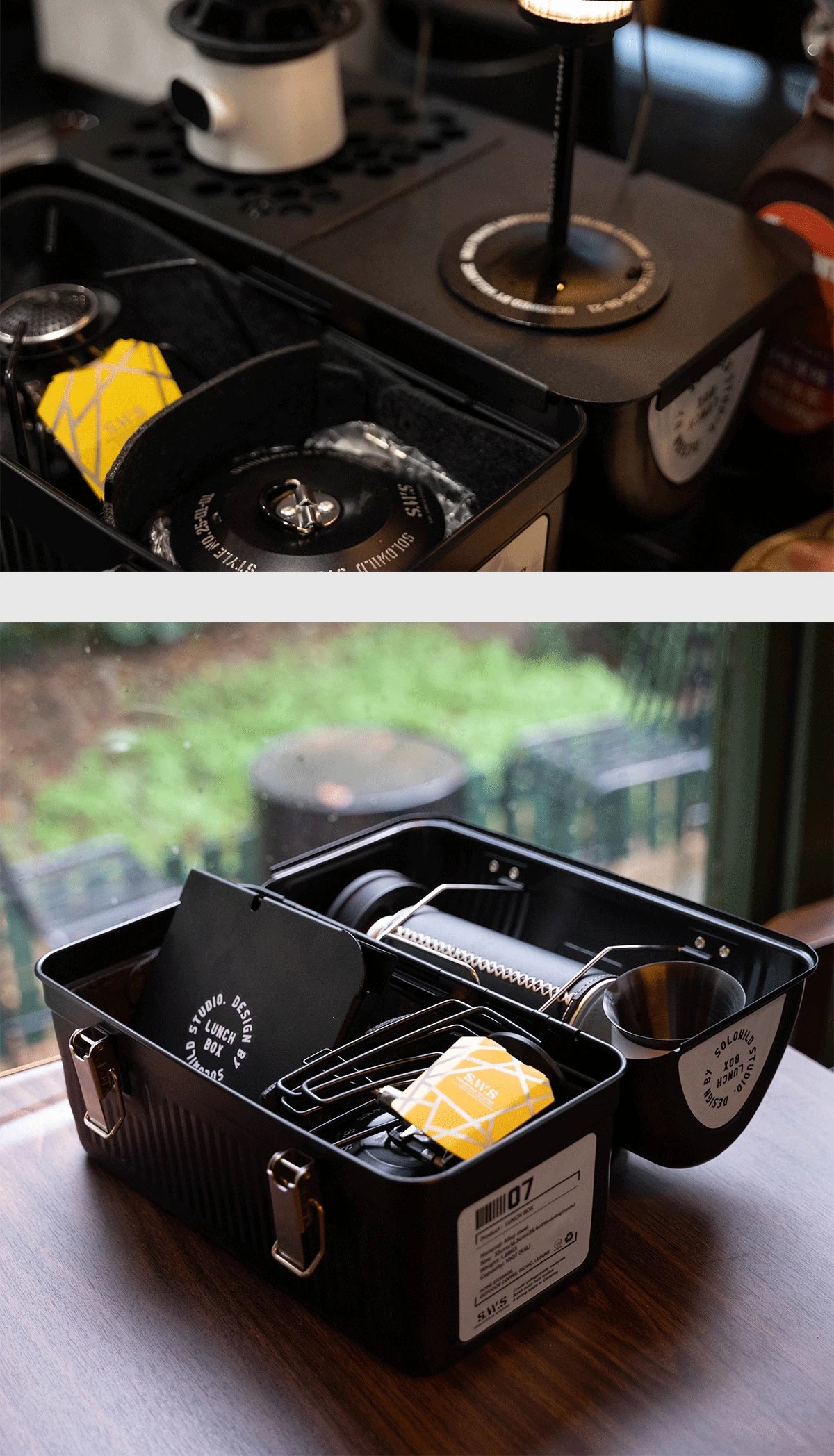 Wellhike- Outdoor Lunch Box Metal Table Tactical Camping