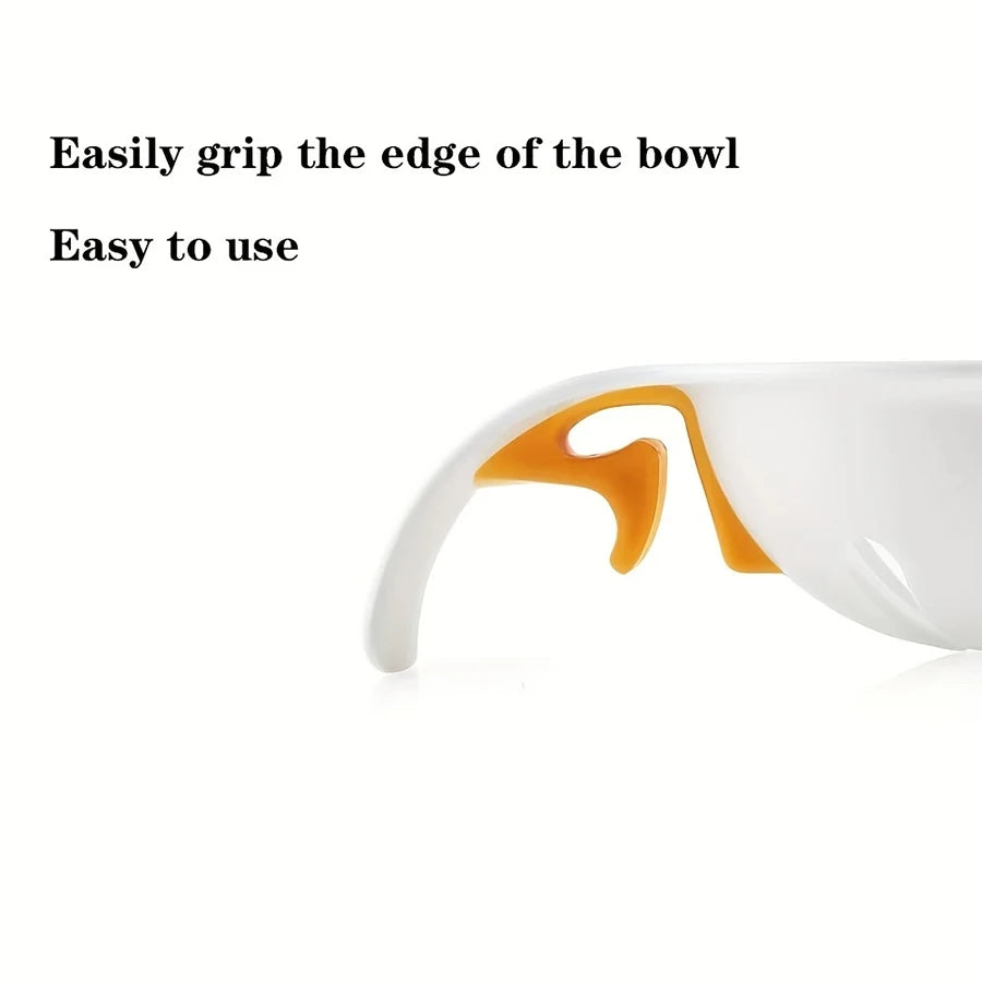 1pc Egg Yolk Separator Divider Rack White Plastic