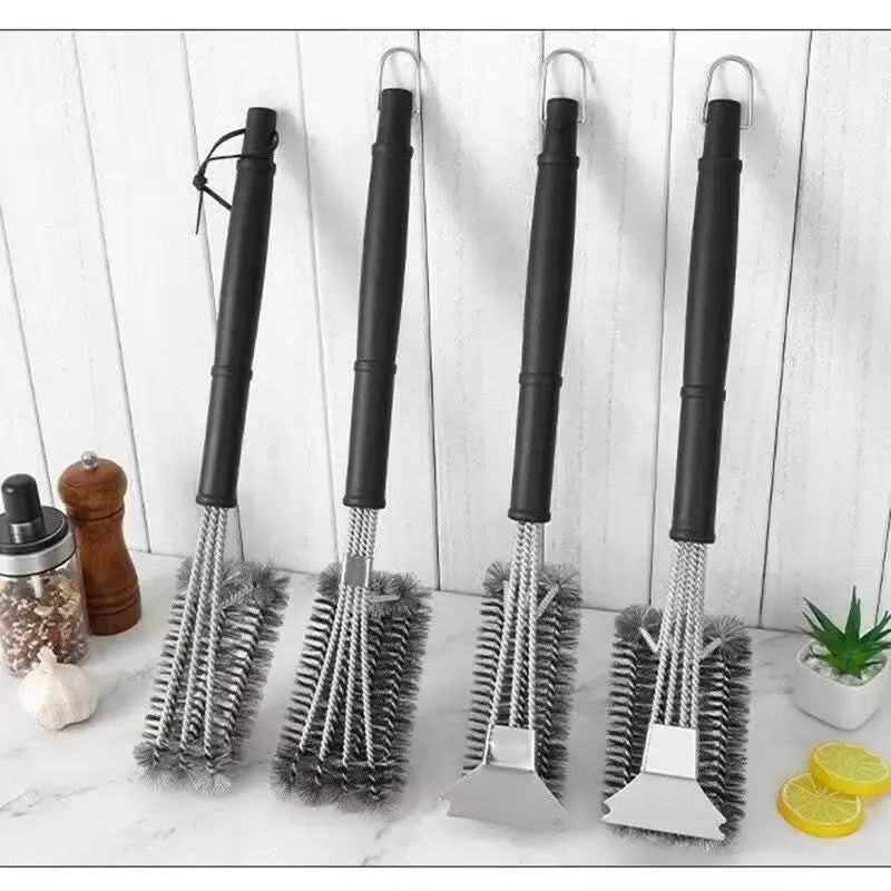 Grill Cleaning Brush Rust Resistant Metal Bbq Scrubber