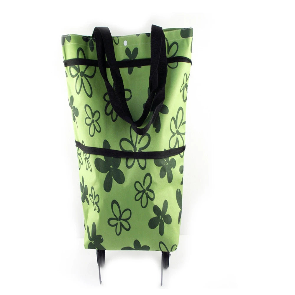 Foldable Shopping Trolley Bag Reusable Grocery Bags Food