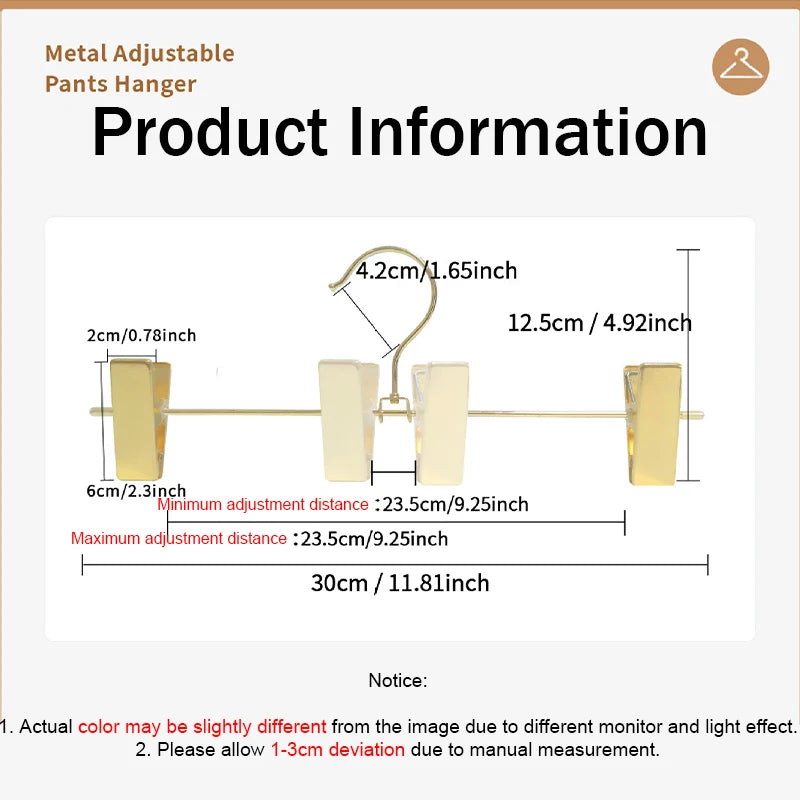 10-20pcs Metal Clothes Drying Rack Premium Shiny Gold