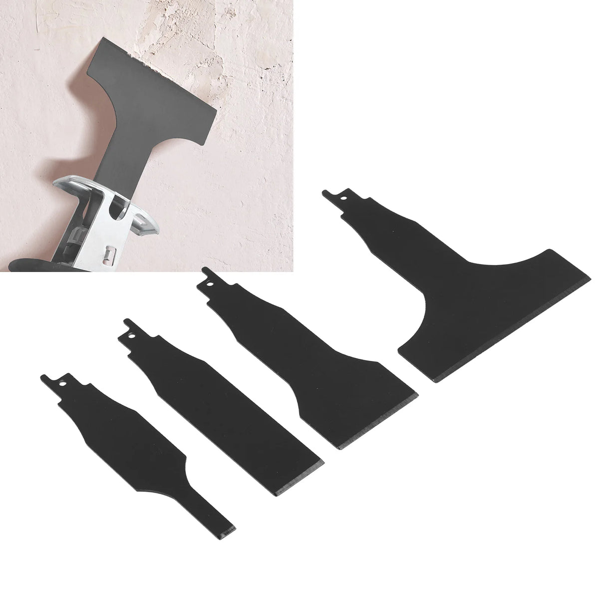 4-Piece Heavy-Duty Scraper Blade Reciprocating Saws Steel Tile