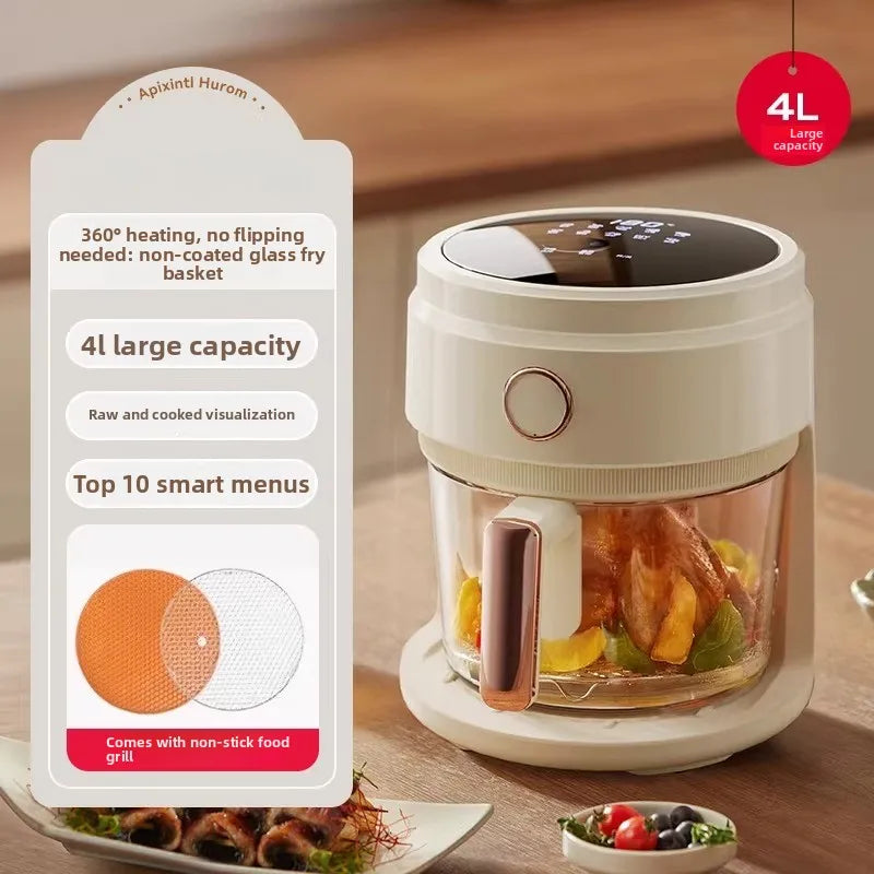 Air Fryer Glass Visual 4l Air Electric Fryer