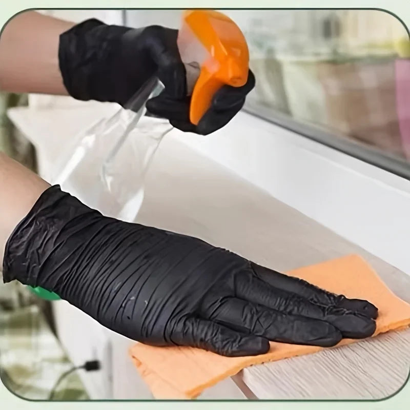 Gloves Disposible Latex Black Nitrile Pvc Gloves Housework