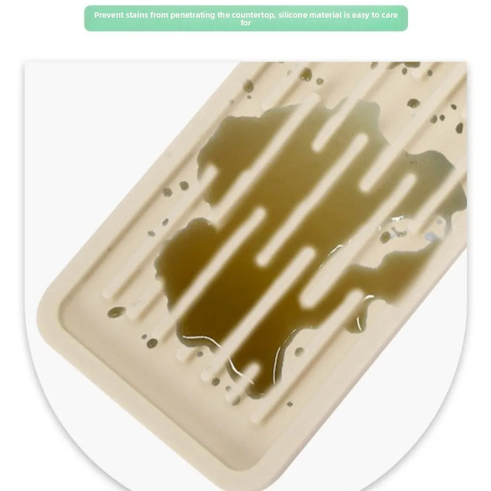 Non-Slip Silicone Drainage Mat Foldable Large Size Longer