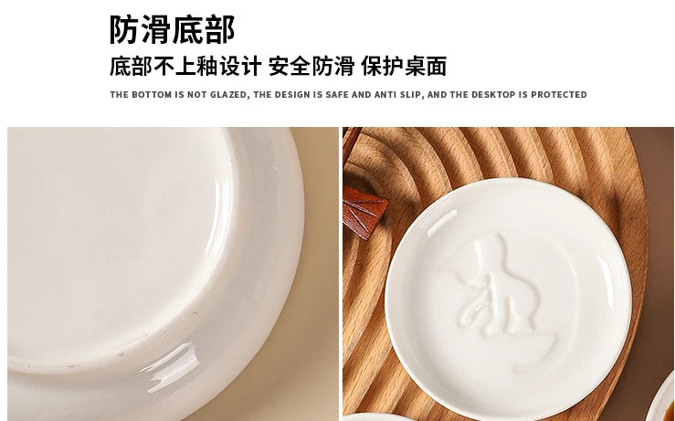 1pcs Ceramic Taste Dish Animal Small Plate Creative