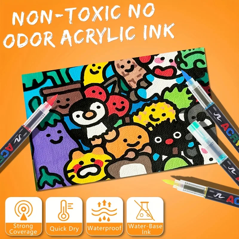 12-366 Colors Acrylic Paint Pen Markers Acrylic Felts