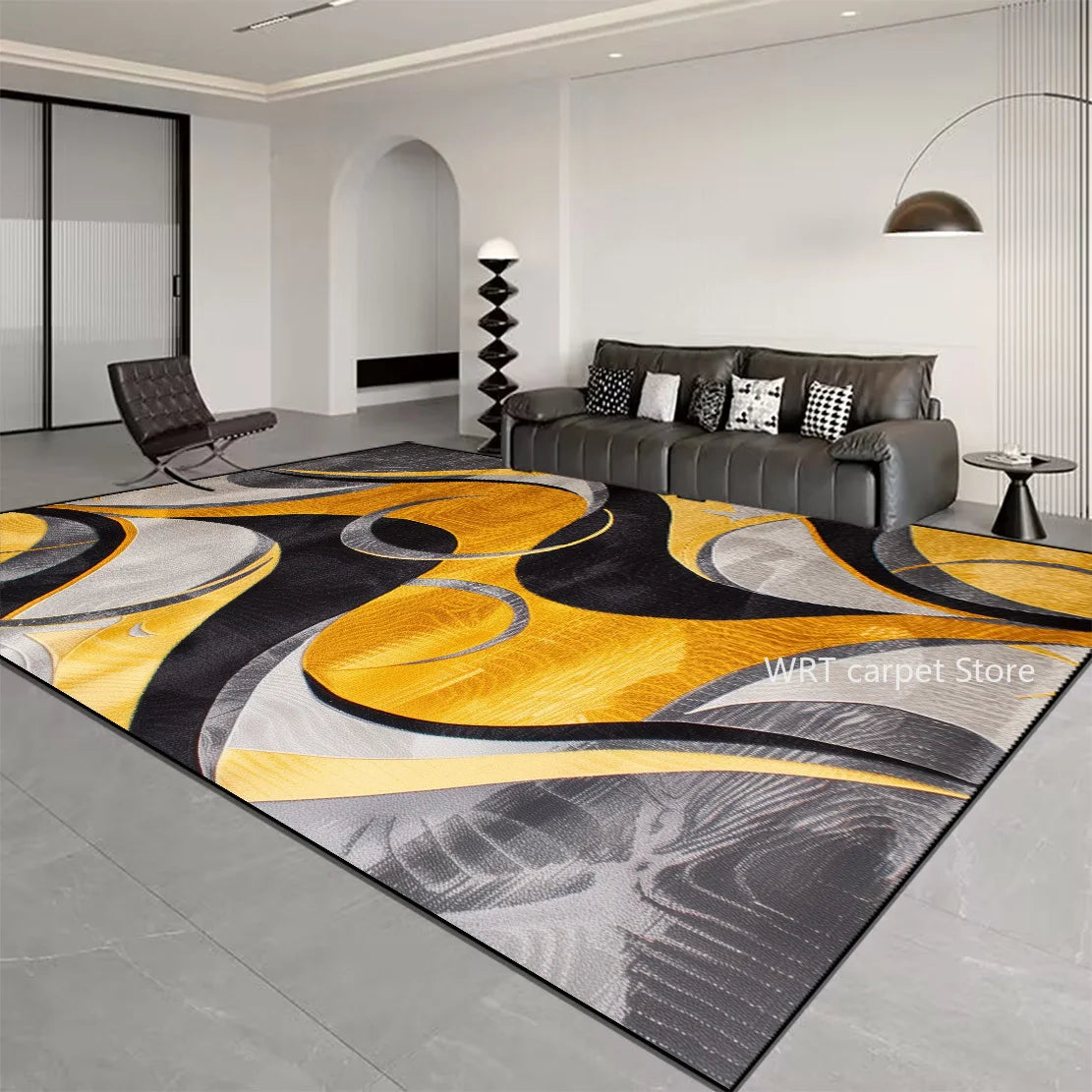 Nordic Light Luxury Stripes Carpet Living Room Decor