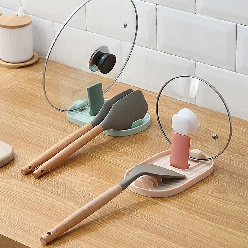 1pc Lid Holder Pot Lid Stand Organizer Adjustable