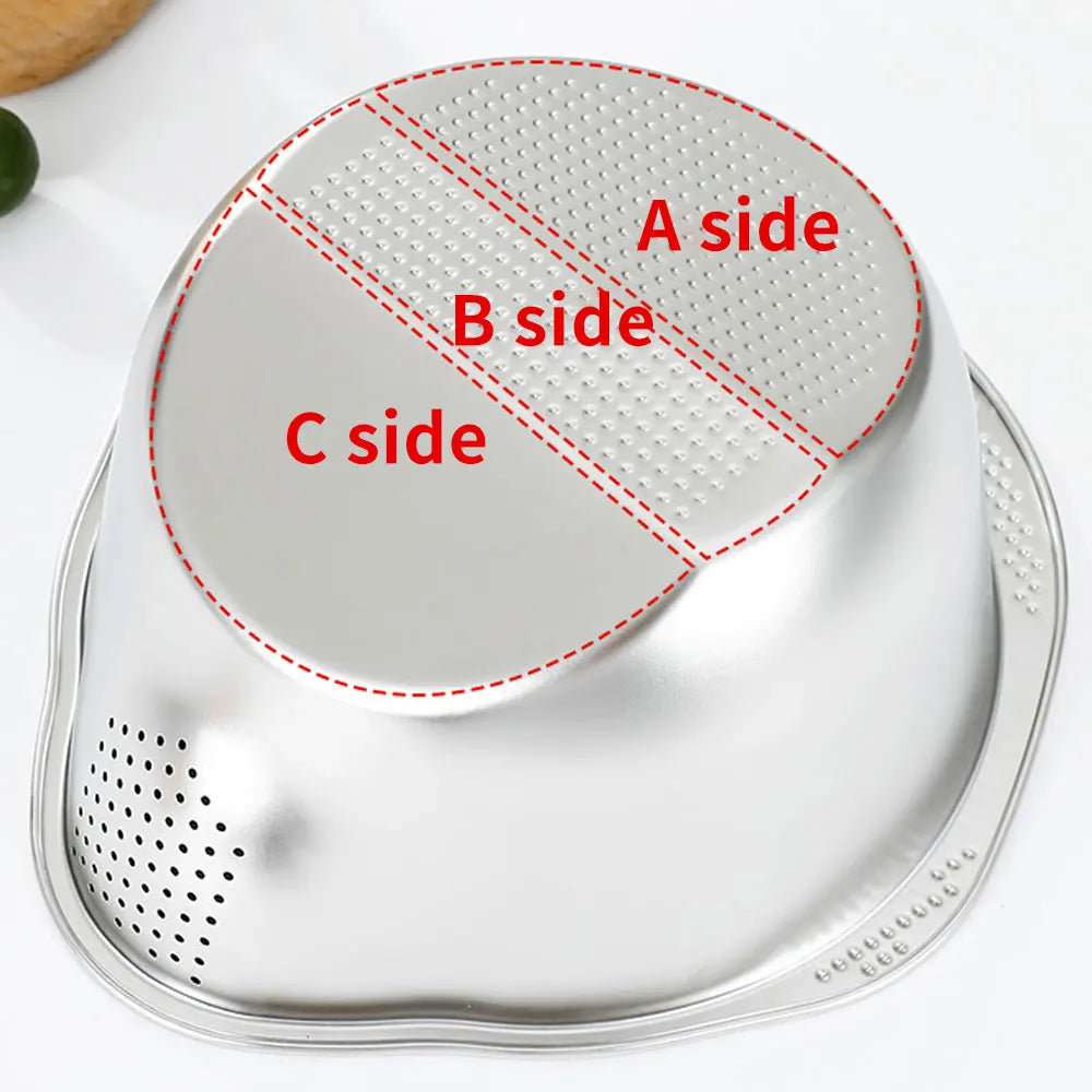 Rice Washer Strainer Bowl Stainless Steel 304 Rice