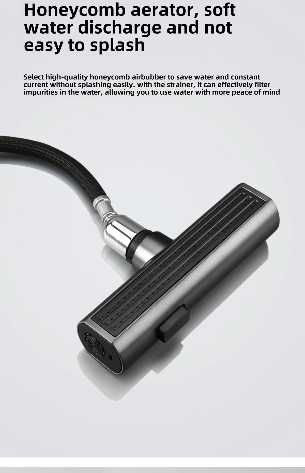 Faucet Cold Digital Display Pull-Out Rotatable Multi-Functional