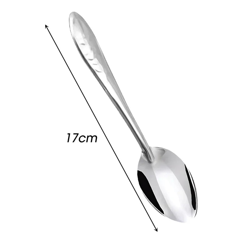 10pcs Stainless Steel Spoon Ramen Noodles Tablespoons Scoop
