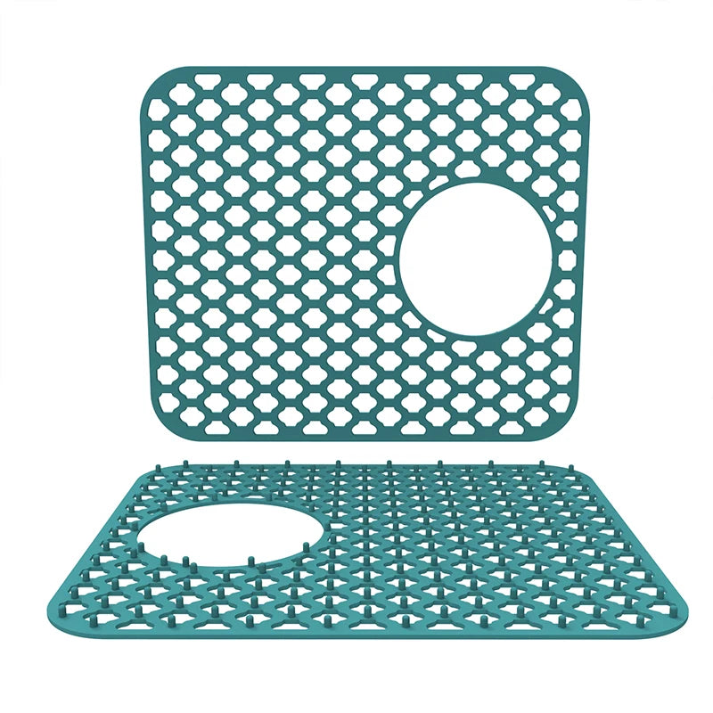 Sink Silicone Mat Anti-Scratch Honeycomb Pad Dishwashing Basin