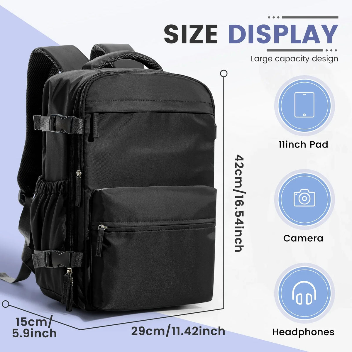 Ryanair 40x20x25 Cabin Bag Men Air Vacuum Compression