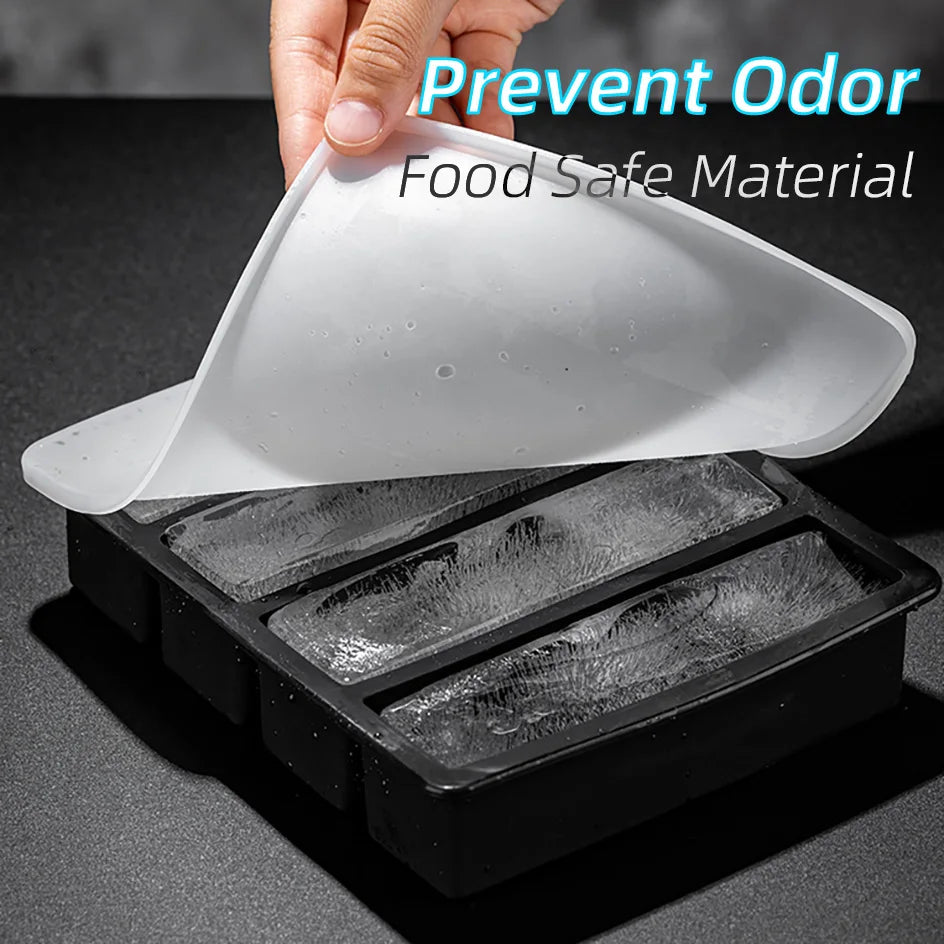 Ice Cube Tray Lid Large Long Ice Mold