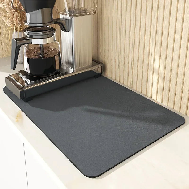 Countertop Dish Drying Mat Absorbent Drain Mat Non
