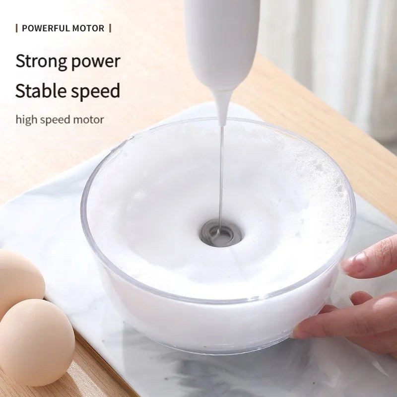 1pc Battery Model Handheld Egg Beater Froth Mixer