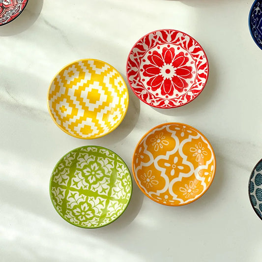 Ceramic Soy Sauce Dish Small Dipping Bowl Tableware