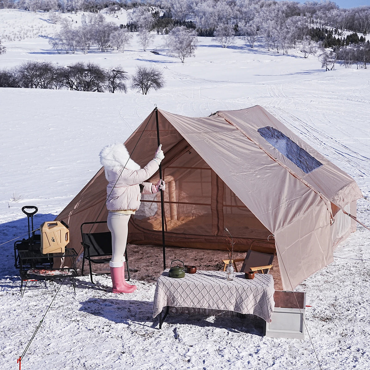 Pakicetus Inflatable Skylight Tent 4-6 Person Outdoor Family