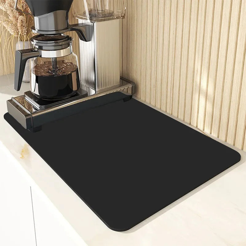 Countertop Dish Drying Mat Absorbent Drain Mat Non
