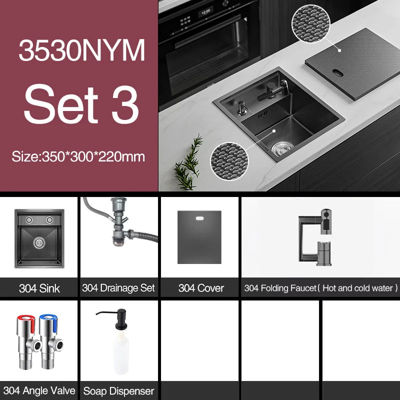 Asras Sus 304 Nanometer Hidden Island Sink Rice