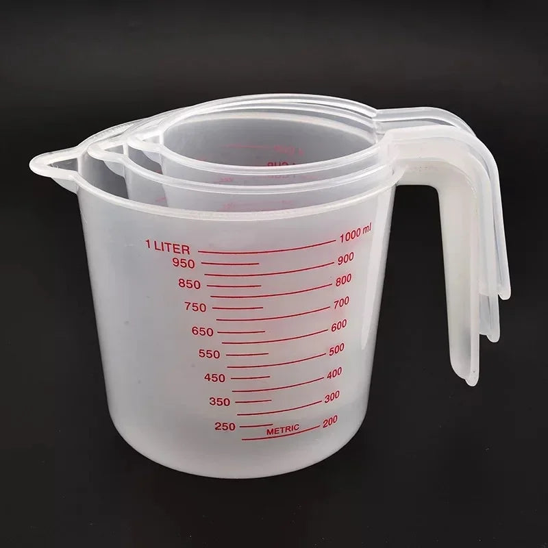 3pcs/Set Baking Liquid Measuring Cups Pvc Scale Cup