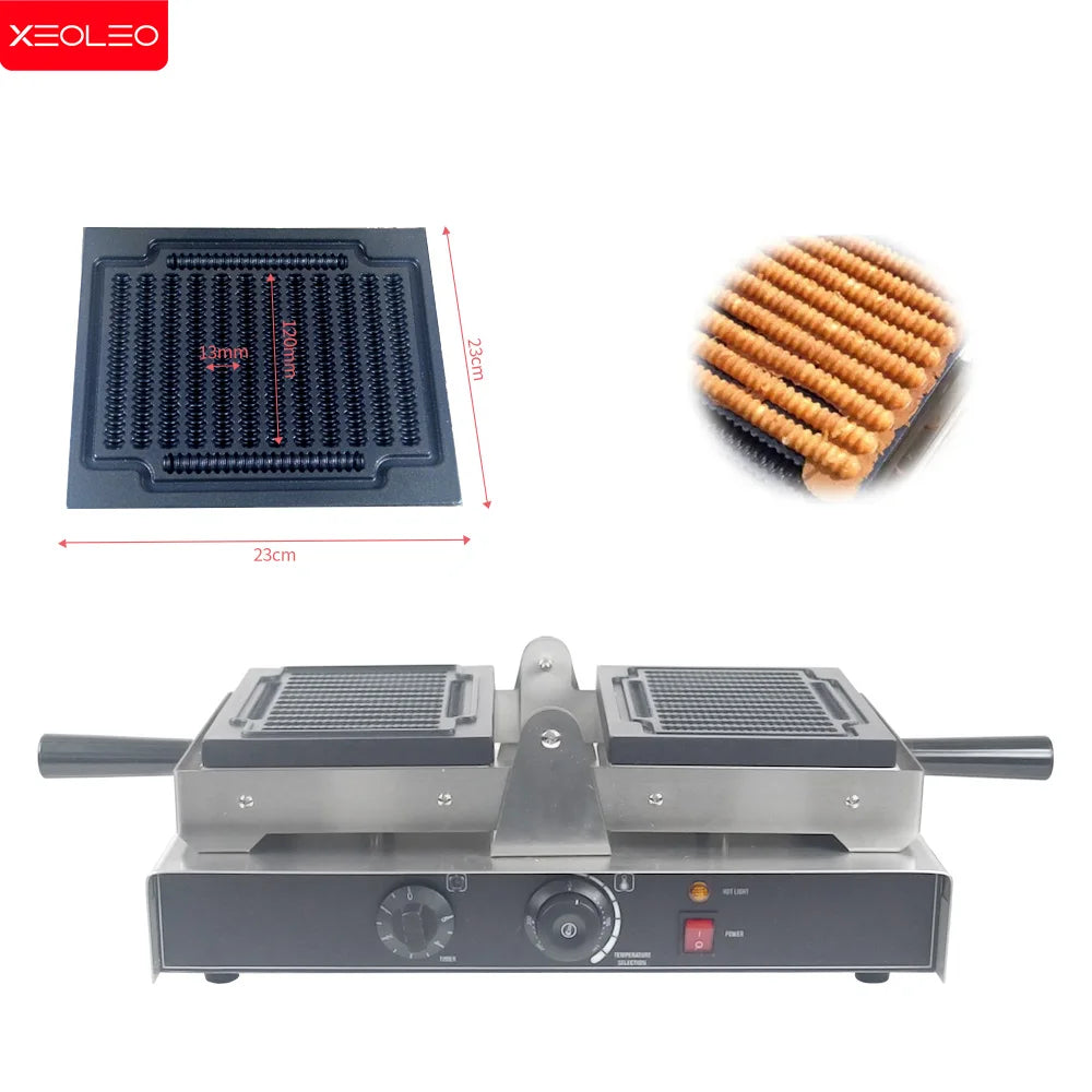 Xeoleo Electric Waffle Maker 1600w Threaded Shape Waffle