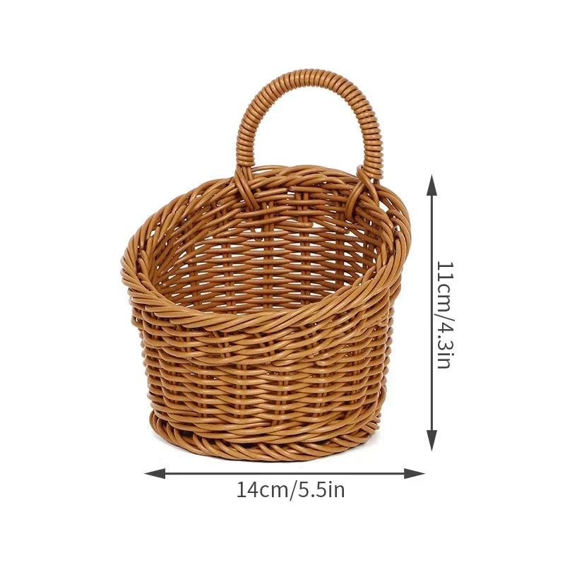 Organizer Wall Hanging Storage Basket Woven Basket Decorative