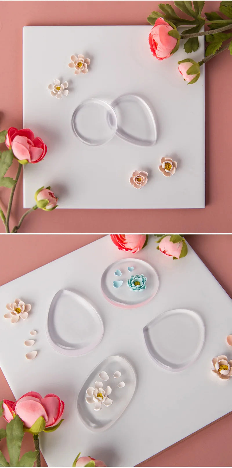 Polymer Clay Flower Petals Silicone Mat Diy Three-Dimensional