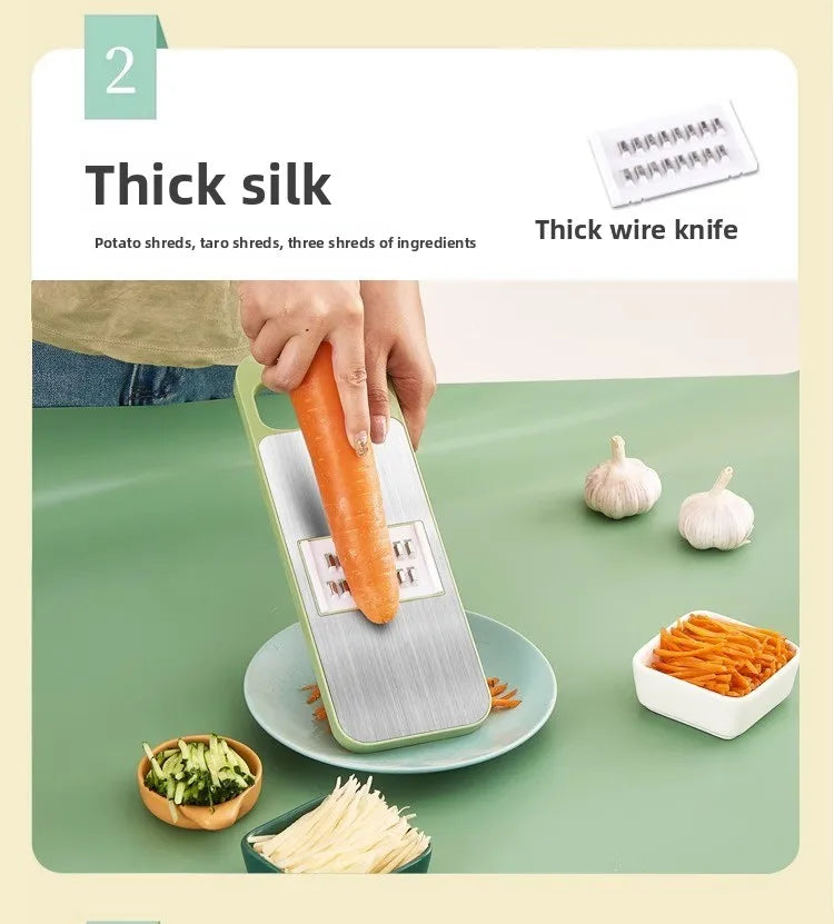 Essentials Multi-Functional Vegetable Cutter Shredder Stainless