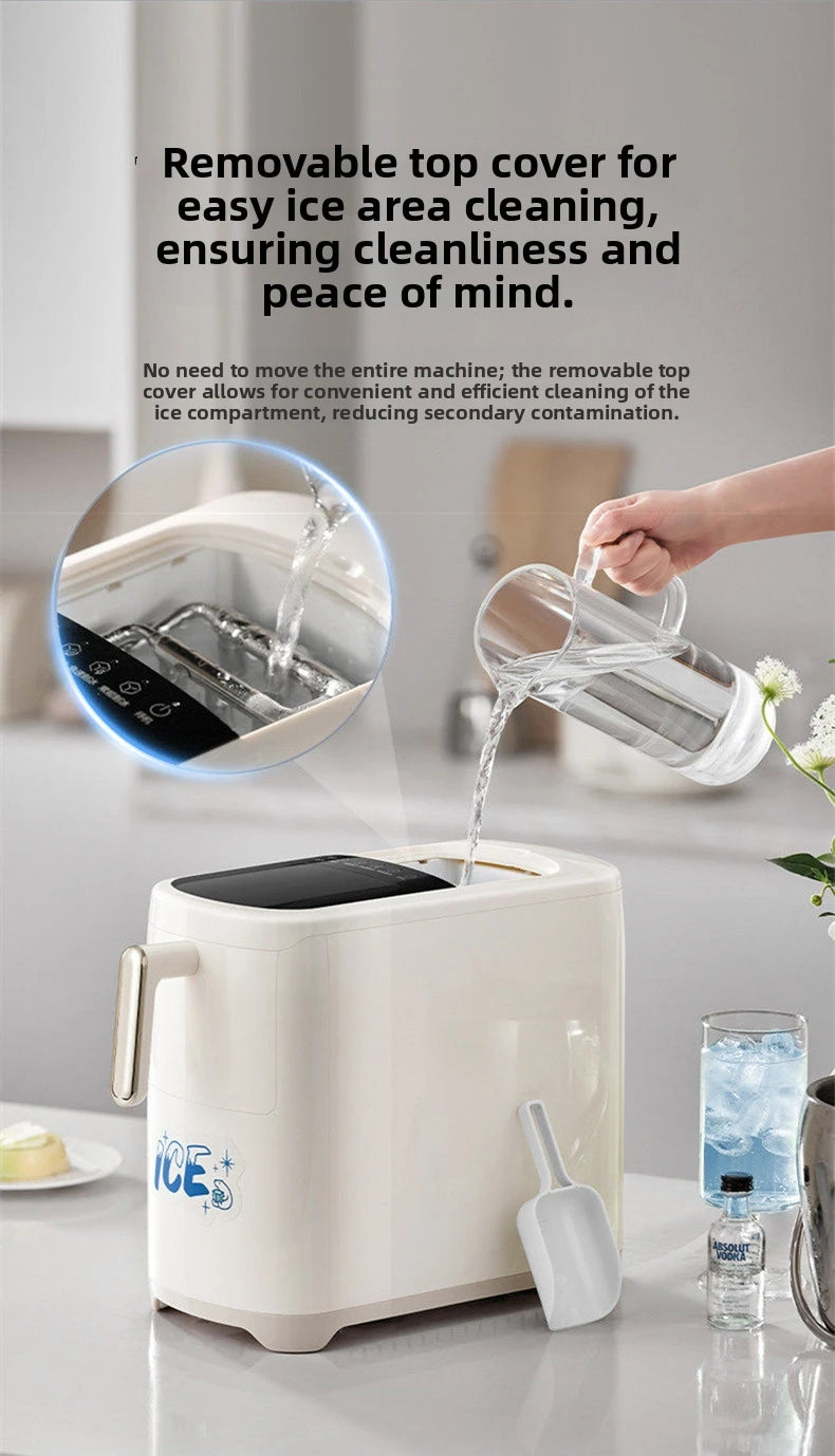 Mini Ice Maker Machine Dorm Student Automatic Ice