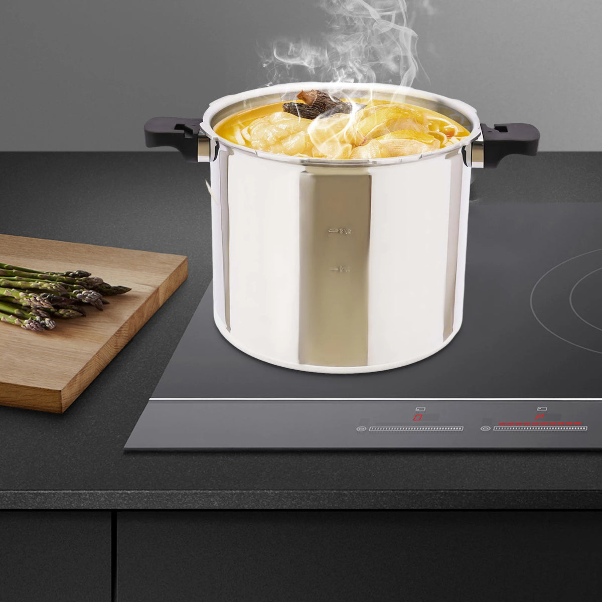 22l Large Capacities Pressure Cooker 90kpa Commercial Stainless