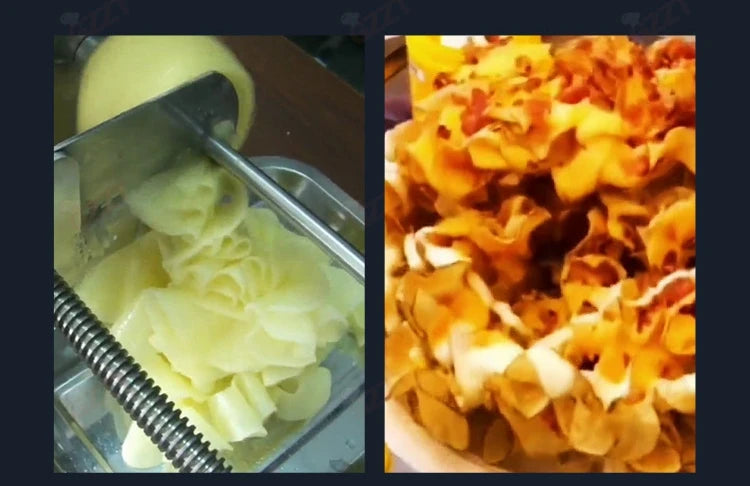 Gzzt Potato Flower Machine Fruit Vegetable Slicer Rotary