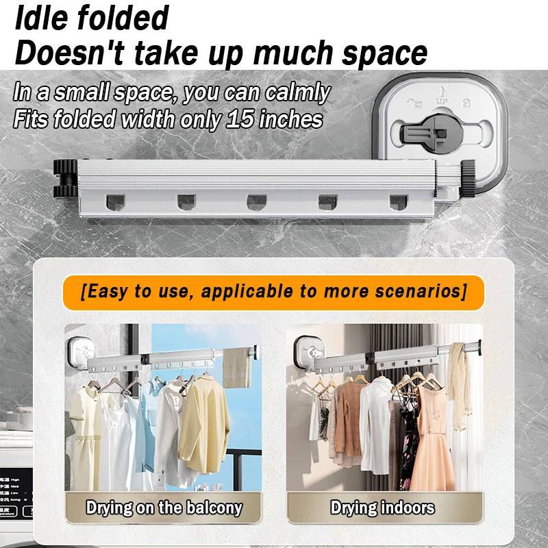 White No Punching Drying Rack Suction Cup Drying