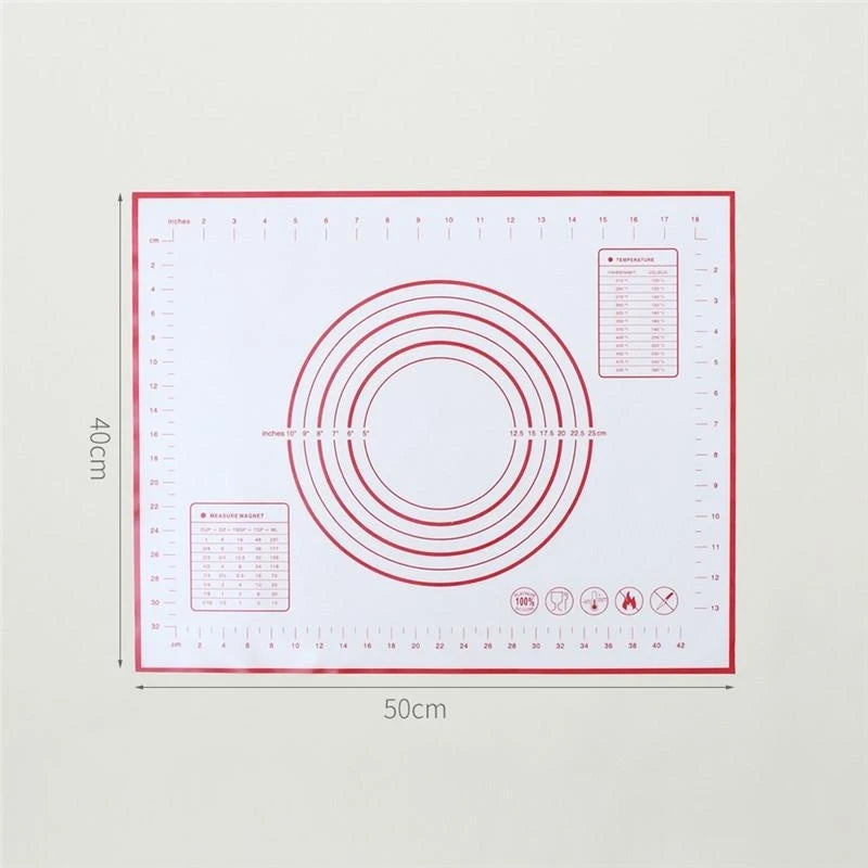 Silicone Baking Mat Pad Baking Sheet Pizza Dough